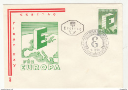 Austria 1959 Für Europa FDC B200120 - 1968