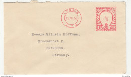Great Britain Meter Stamp On S. Hoffnung & Co. Company Letter Cover Posted 1956 London To Bramsche B200120 - Brieven En Documenten