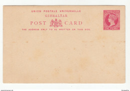 Gibraltar QV UPU Postal Stationery Postcard Unused B200120 - Gibraltar