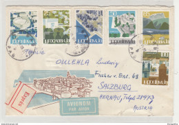 Yugoslavia Multifranked Letter Cover Posted Express 1963 Rab To Salzburg B200120 - Lettres & Documents