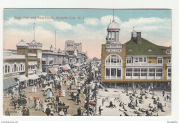 Steel Pier And Boardwalk, Atlantic City, NJ Old Postcard Not Posted Bb200101 - Atlantic City