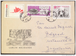 Poland Lublin Majdanek Concentration Camp Letter Cover Travelled 1969 Bb161026 - Storia Postale