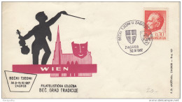 Wien Week In Zagreb Illustrated Special Letter Cover & Postmark 1967 Bb161011 - Brieven En Documenten