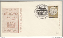 300 Years Of "De Regno Dalmatiae Et Croatiae" By Ivan Lucic Illustrated Special Letter Cover & Postmark 1965 Bb161011 - Brieven En Documenten