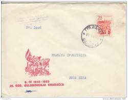 20th Anniversary Of Gospic Liberation Illustrated Special Letter Cover 1965 Bb161011 - Covers & Documents