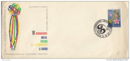 6th International Folklore Festival Zagreb Illustrated Special Letter Cover & Postmark 1971 Bb161011 - Cartas & Documentos