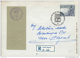 100 Years Of Croatian Engineering Association Illustrated Special Letter Cover & Postmark Registered 1978 Bb161011 - Briefe U. Dokumente