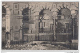 Jerusalem - The Rock Moriah - Interior Of The Mosque - Old Postcard Not Travelled Bb160204 - Islam