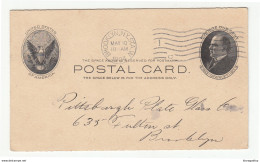 US Postal Stationery Postcard Travelled 1904 Brooklyn Retourned? B190701 - 1901-20