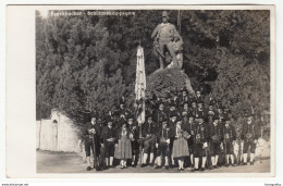 Speckbacher Schützenkompanie Old Postcard Heldendenkmal Weihe Slogan Pmk Travelled 1934 B180520 - Hall In Tirol