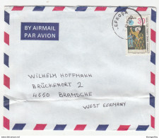 Turkey Air Mail Letter Cover Posted 1972 To Germany - Europa CEPT Stamp (damaged) B200110 - Covers & Documents