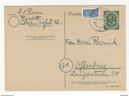 Germany Postal Stationery Postcard Posted 1952 - Berlin Notopfer Stamp B191114 - Postales - Usados