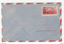 Yugoslavia Postal Stationery Air Mail Letter Cover Unused B190401 - Luftpost