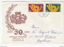 Germany Europa CEPT 1972 Stamps On Noris Illustrated Letter Cover Travelled To Yugoslavia B190320 - 1972