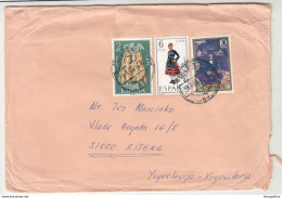 Spain Europa CEPT 1972 Stamp On Letter Cover Travelled To Yugoslavia B190320 - 1972