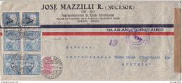 Jose Mazzilli Company Air Mail Letter Cover Travelled 1950 To Austria - Censored B180625 - Colombia
