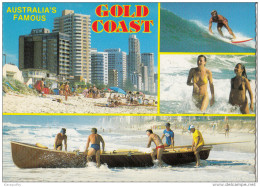 Gold Coast Old Postcard Travelled 1985 Bb151030 - Rockhampton