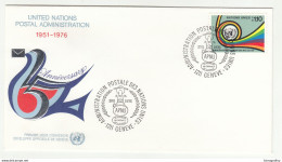 United Nations Postal Administration 25th Anniversary FDC 1976 B210725 - FDC