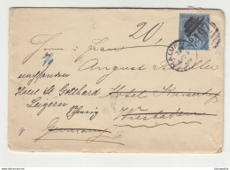 QV Letter Cover Posted 1899 Malvern To Wiesbaden Redirected To Luzern B210725 - Covers & Documents