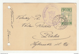 K.u.k. Bosnia Postal Stationery Postcard Posted 1917 Zvornik To Praha B210725 - Bosnien-Herzegowina