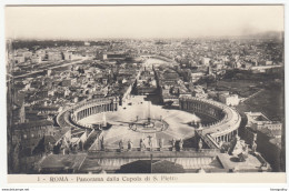 Rome, Panorama Dalla Cupola Di S. Pietro Old Photopostcard Unused B170320 - Panoramic Views