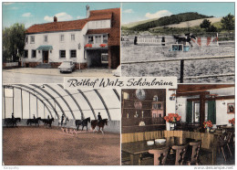 Reithof Walz Schönbrunn Old Postcard Travelled 1970 Bb151030 - Eberbach