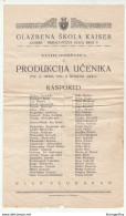 Croatia, Zagreb Music School "Kaiser" 1926 Students B200710 - Programs