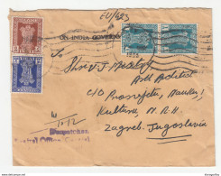 India, Letter Cover Posted 1954? To Zagreb B200405 - Brieven En Documenten