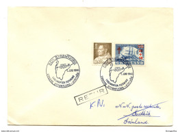 Greenladn 1965 1st Helicopter Flight Special Postmark 200401 - Briefe U. Dokumente