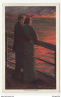 "Their Honeymoon" Old Postcard Censored Posted 1916 Mitrovica Pmk B200401 - Coppie