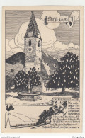 Spitz An Der Donau Old Drawing Postcard Not Posted B200320 - Krems An Der Donau