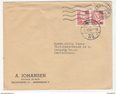 A. Johansen, Kobenhavn Company Letter Cover Posted 1955 To Germany B200310 - Covers & Documents