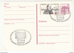 Germany, Postal Stationery With Worpswede Special 1989 Pmk B180725 - Postales - Usados