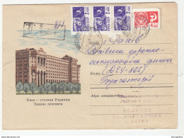 Kiev, Central Post Office Illustrated Letter Cover Registered Travelled 196? B180725 - Briefe U. Dokumente