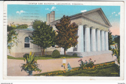 Arlington, Custis Lee Mansion Old Postcard Travelled 1928 B171010 - Arlington