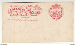Postal Stationery Postcard Tarjeta Postal 1880's Unused B201001 - Uruguay
