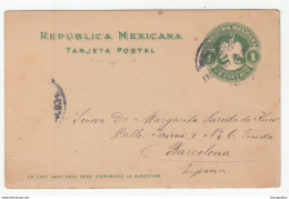 Postal Stationery Postcard Tarjeta Postal Posted 1906 B201001 - Mexico