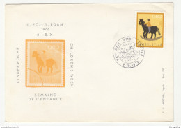 Yugoslavia 1972 Children's Week Special Cover And Postmark B180508 - Briefe U. Dokumente