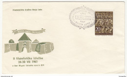 Yugoslavia 1961 Banja Luka Philatelic Exhibition Special Cover And Postmark B180508 - Brieven En Documenten