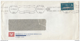 Werner & Pfleiderer Norsk Company Letter Cover Travelled 1963 Red Cross Slogan Postmark B170925 - Storia Postale