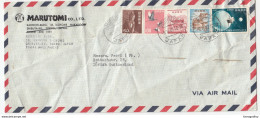 Marutomi Co. Company Air Mail Letter Cover Travelled 1967 To Swtzerland B170925 - Lettres & Documents