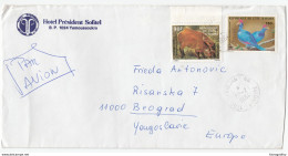 Côte D'Ivoire, Hotel Président Sofitel, Yamoussoukro Company Letter Cover Travelled 1984 Abidjan To Belgrade B170330 - Côte D'Ivoire (1960-...)