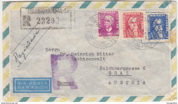Brasil, Airmail Letter Cover Registered Travelled 1961 São Paulo To Graz B170330 - Covers & Documents