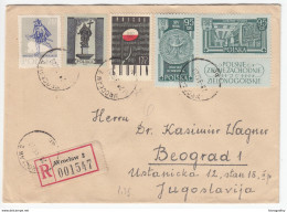 Poland, Letter Cover Registered Travelled 1962 Wrocław To Belgrade B170330 - Cartas & Documentos