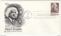 USA, 100th Anniversary Of Albert Einstein 1979 FDC Princeton Pmk B170330 - Albert Einstein