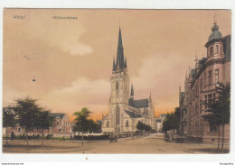 Wesel Wilibrordiplatz Old Postcard Posted 1908 To Krapina B210310 - Wesel