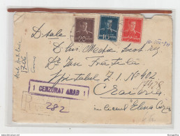 Romania WWII Arad Censored Letter Posted Registered 1944 Arad B210310 - World War 2 Letters