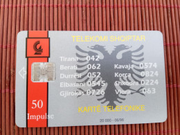 Phonecard Albania 2 Photos Only 20.000 EX Made UsedRare ! - Albanië