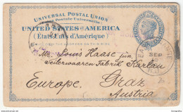 USA, Postal Stationery Postcard Travelled 1886 East Orange (NJ) Pmk B180122 - ...-1900
