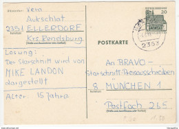 Postal Stationery Postkarte Travelled 1968 B180122 - Postales - Usados